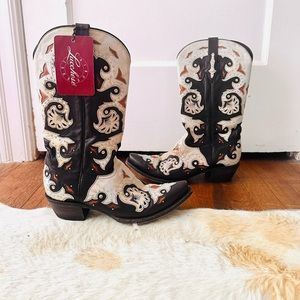 Lucchese Black Studded Boots “Scarlett”